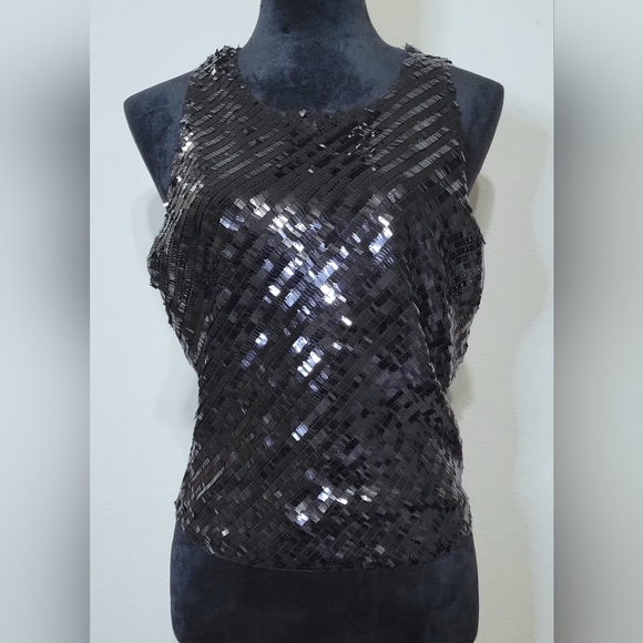 NWOT Free People Intimately Disco Fever Halter Neck Top Cami Black Combo Large - Picture 4 of 13